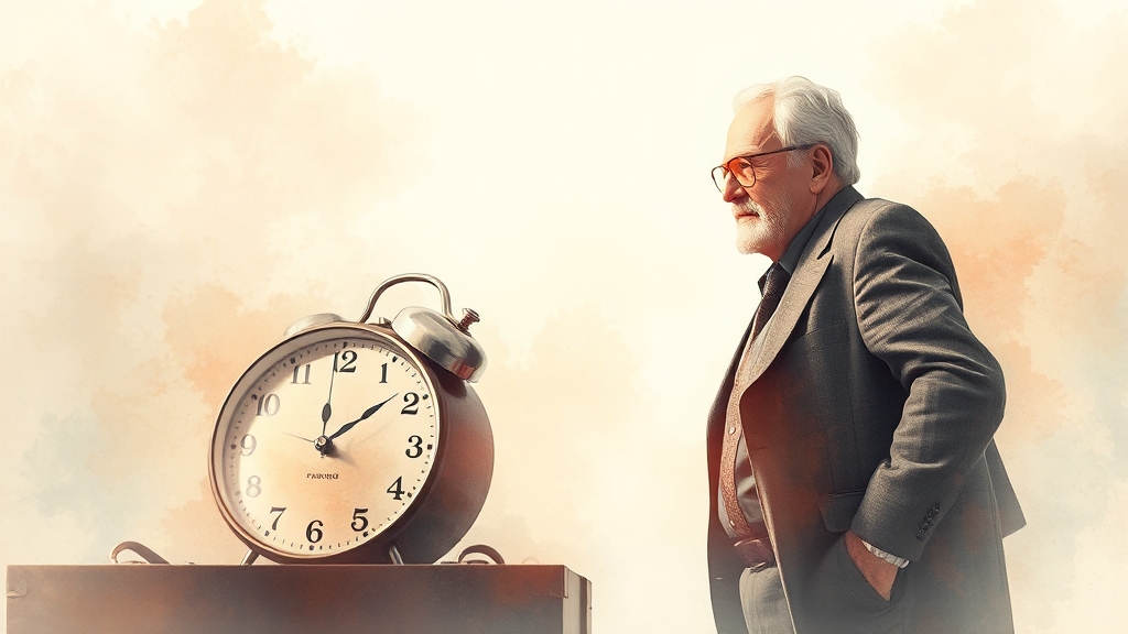 정년 연장, 어떻게 대비해야 할까? (watercolor 스타일)