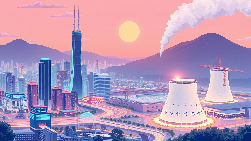 한국 경제 성장 동력 (illustration 스타일)