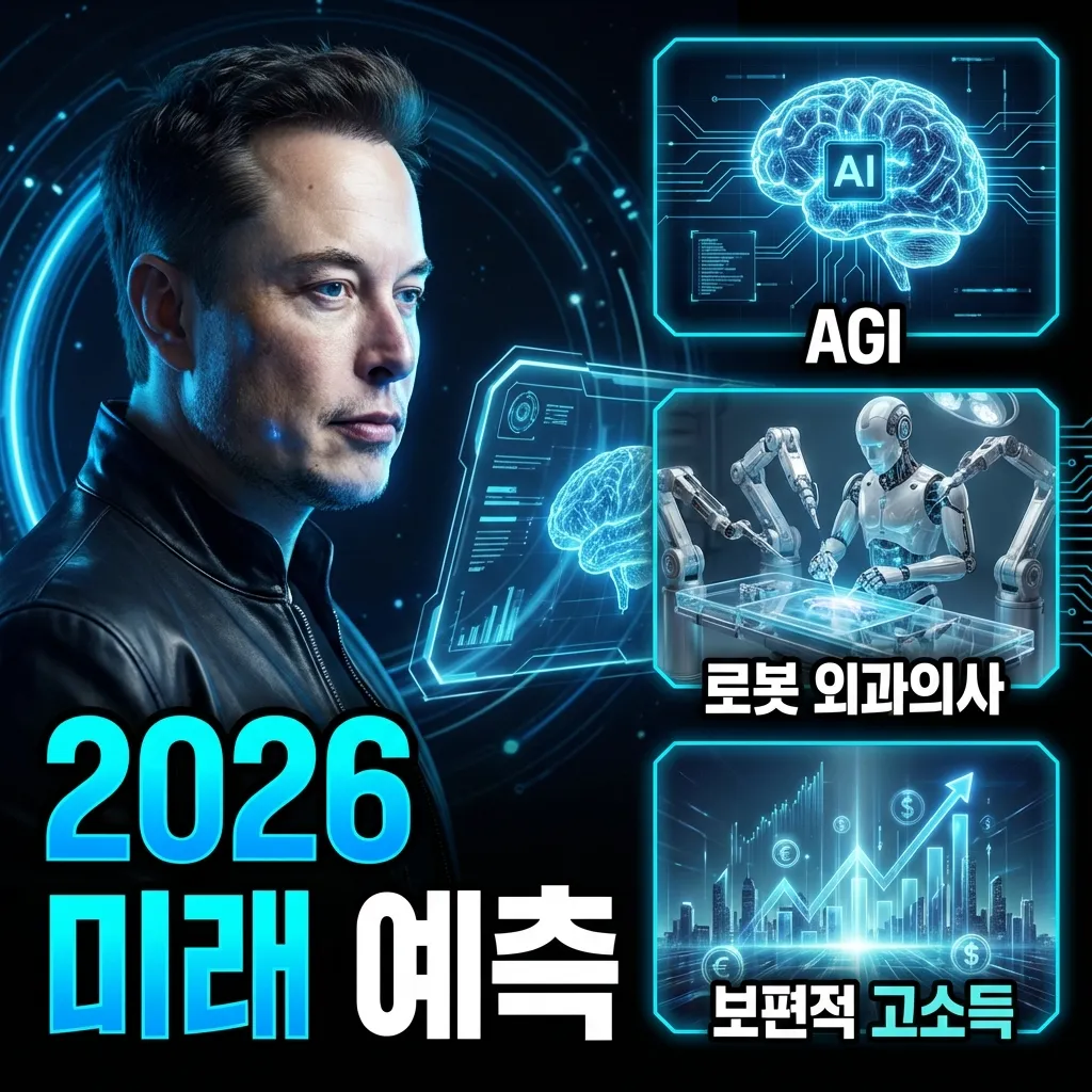 일론 머스크의 2026년 미래 예측 총정리: AGI, 로봇 외과의사, 보편적 고소득 시대 썸네일