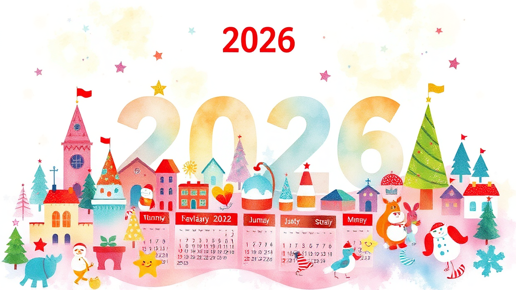 2026년 공휴일 총정리: 황금연휴, 연차 활용 꿀팁, 음력 캘린더 완벽 가이드 3 2026년 월별 공휴일 상세 안내 (watercolor 스타일)