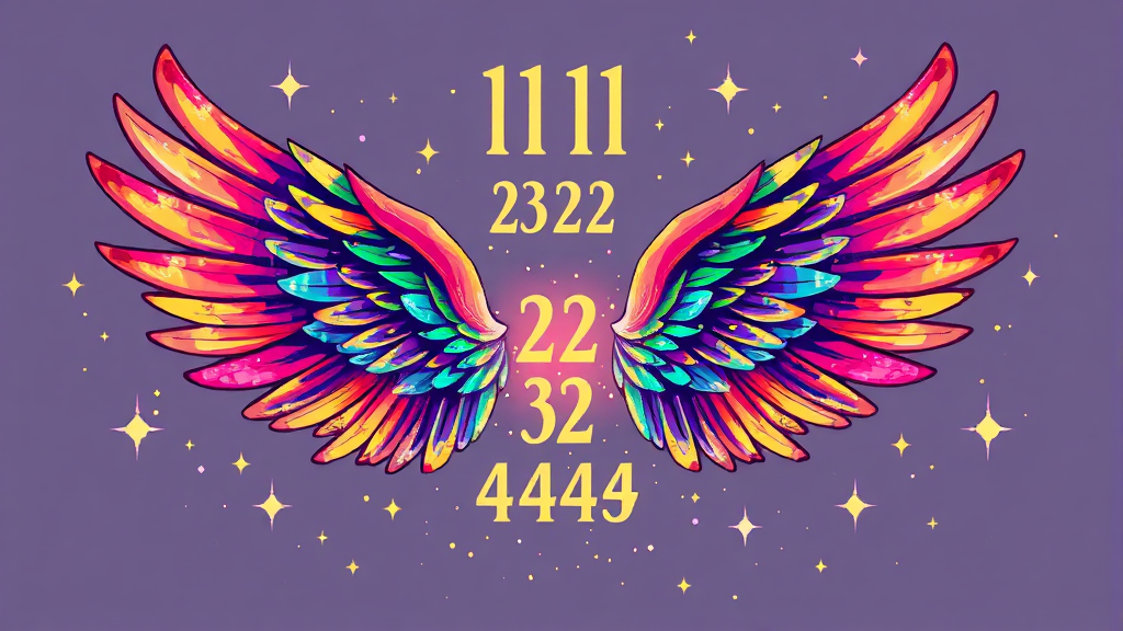 대표적인 엔젤 넘버 종류 (illustration 스타일)