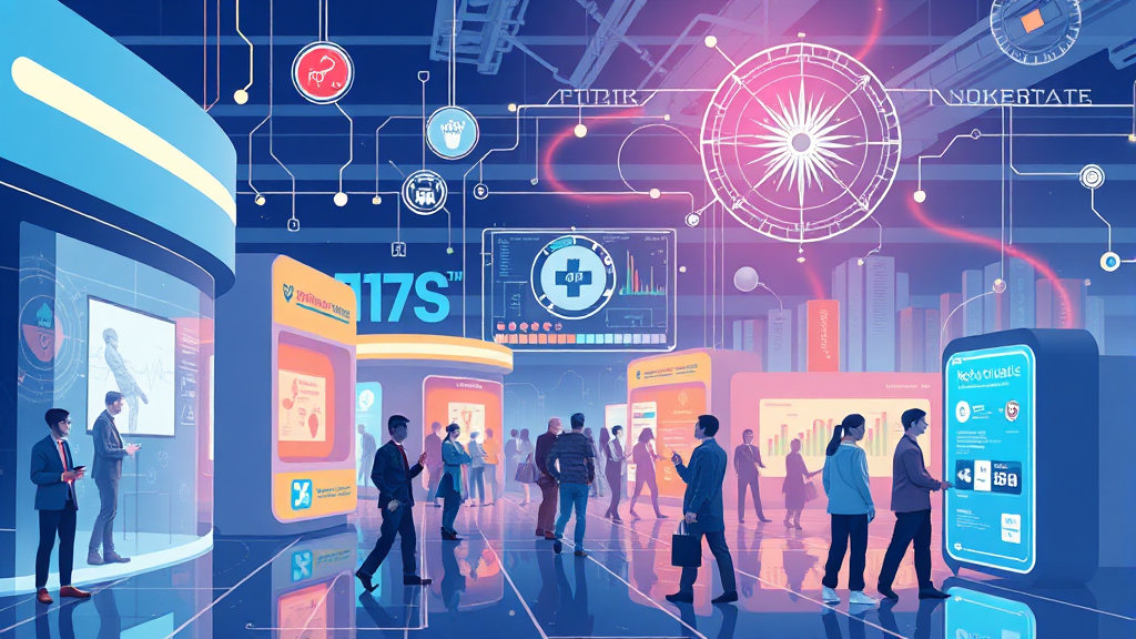 CES 2026 총정리: 에이전트 AI, 로봇, 디스플레이, 스마트홈, 모빌리티 미래 7 헬스케어 및 웨어러블 기술 혁신 (illustration 스타일)