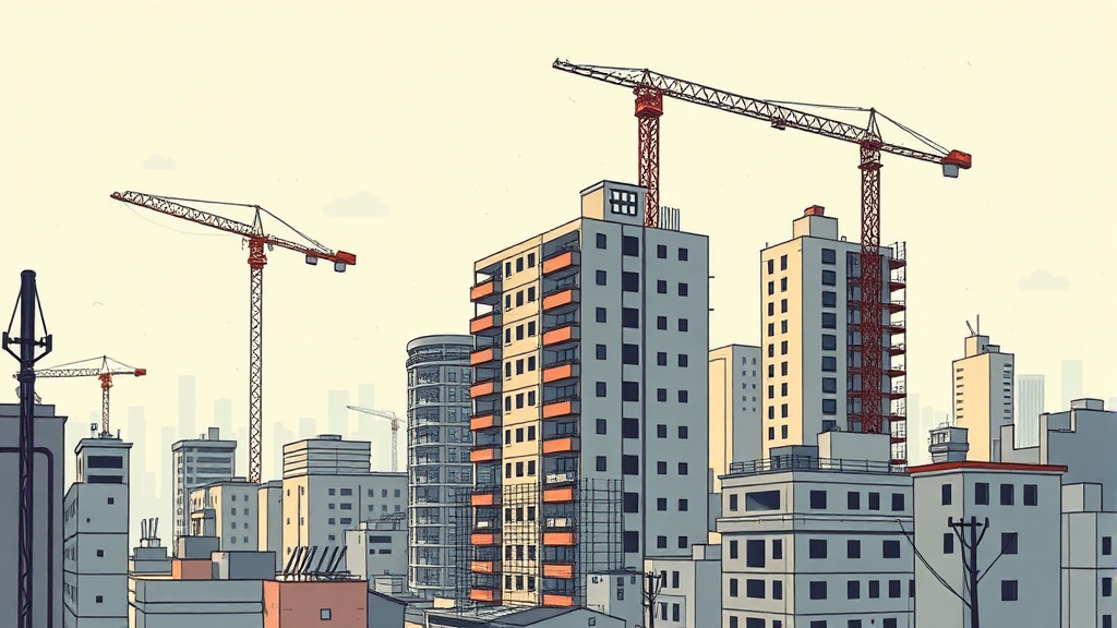 입주 물량 감소 원인 분석 (illustration 스타일)