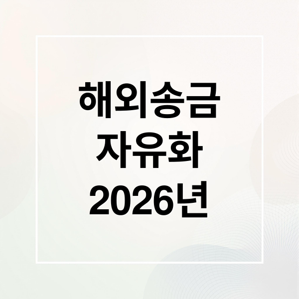 2026 해외송금 자유화: 무증빙 한도 확대, 핀테크 영향 & 활용 전략