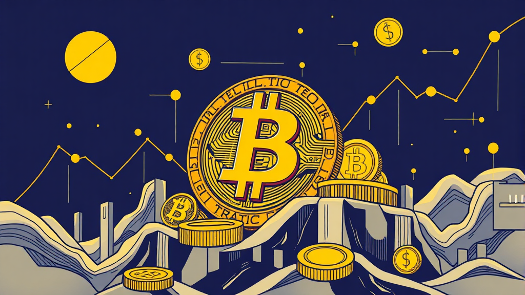 기관 투자자 유입과 ETF 승인의 영향력 (illustration 스타일)