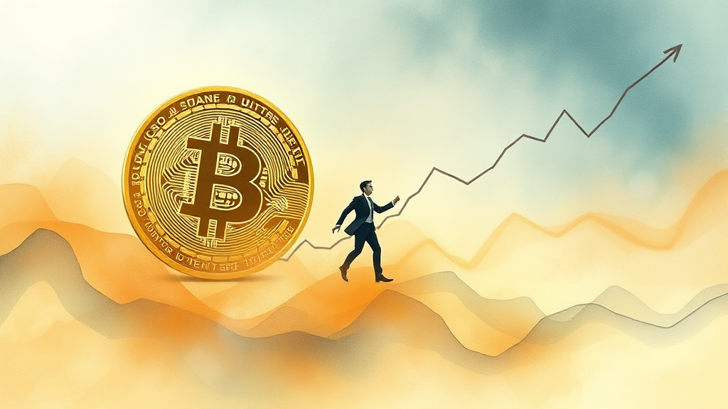 거시 경제 흐름과 비트코인 가격의 연관성 (watercolor 스타일)