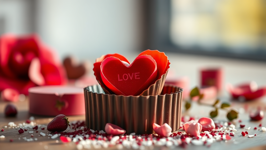 초콜릿 선물, 발렌타인데이의 상징이 된 이유 (realistic 스타일)