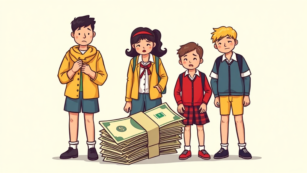 60만원 교복 논란, 무엇이 문제인가? (illustration 스타일)