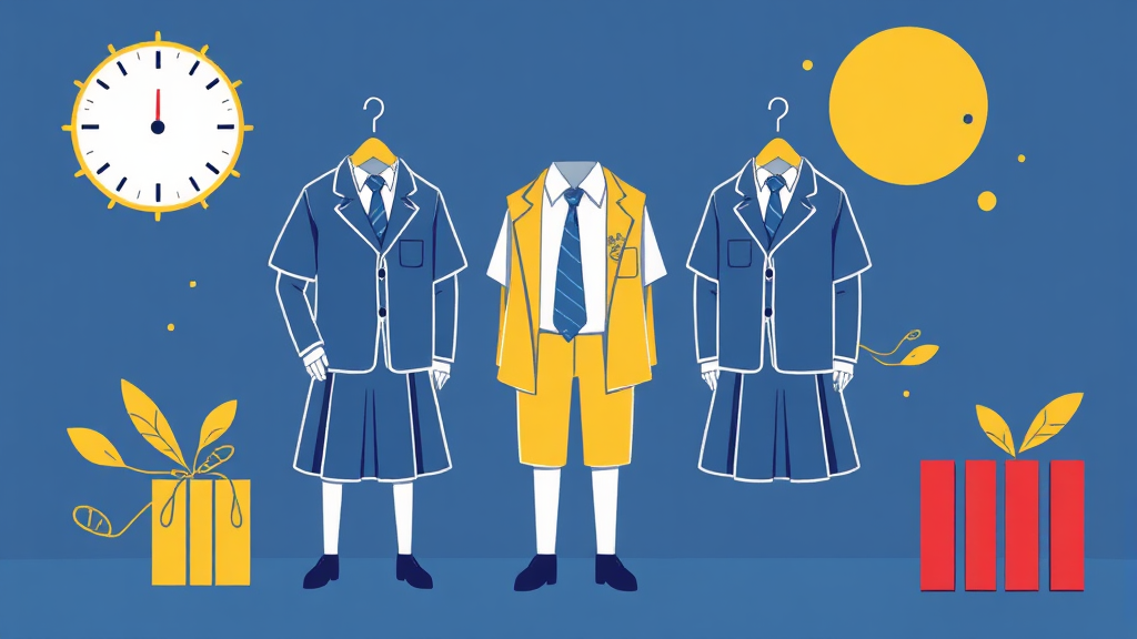 합리적인 교복 구매를 위한 현명한 선택 (illustration 스타일)