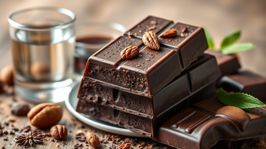 건강하게 다크 초콜릿 즐기는 방법과 섭취 가이드 (realistic 스타일)