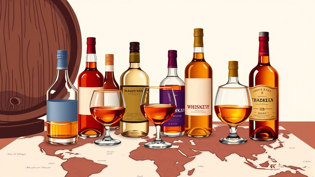 위스키, 어떤 술일까요? (illustration 스타일)