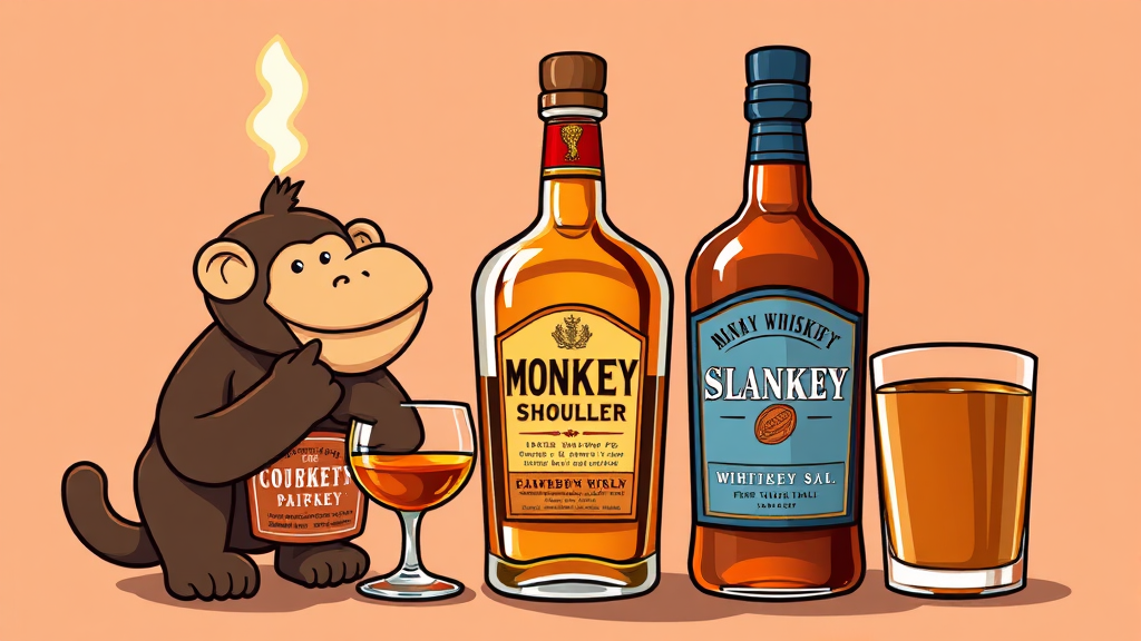 달콤하고 부드러운 위스키의 세계 (cartoon 스타일)