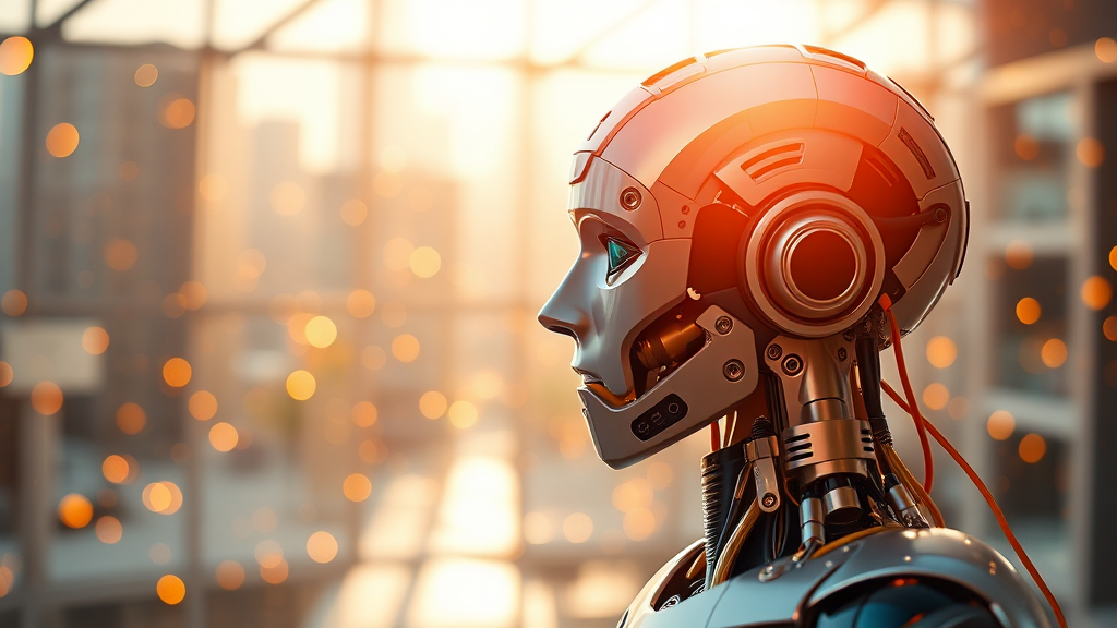 AI 기술, 우리 삶과 산업을 어떻게 변화시키는가? (realistic 스타일)