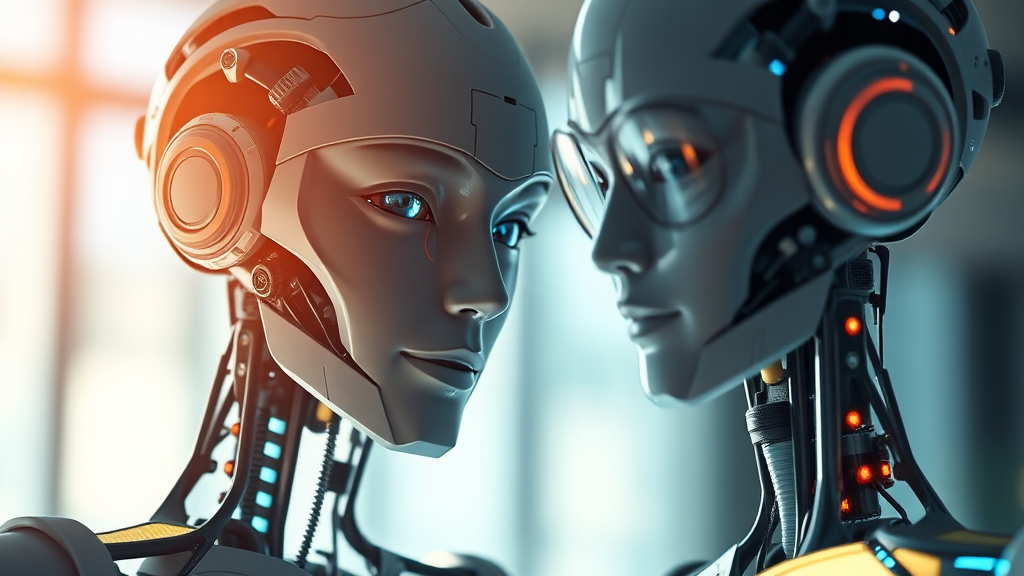 AI 시대, 미래를 위한 준비와 과제 (realistic 스타일)