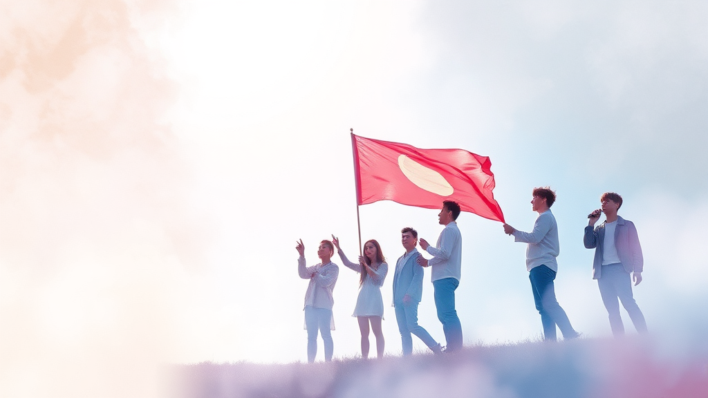 글로벌 팝스타들과 어깨 나란히: 스트레이 키즈의 위상 (watercolor 스타일)