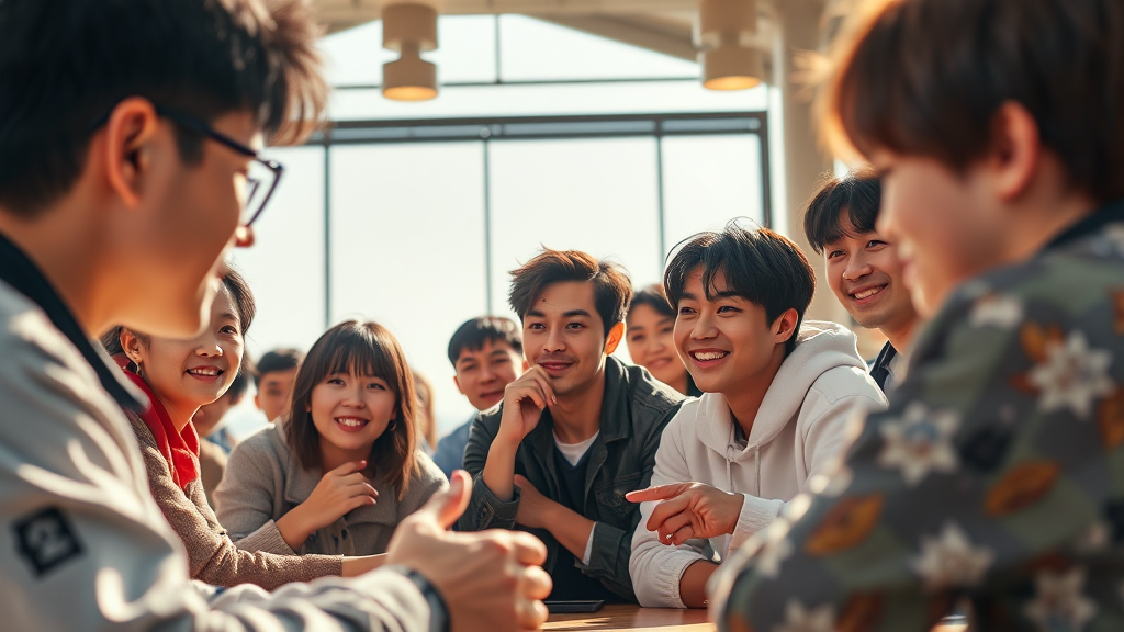 국내 팬미팅 개최 및 팬덤과의 소통 (realistic 스타일)