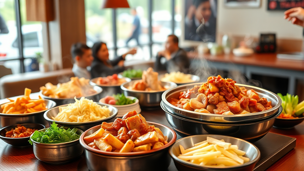 샤브올데이의 성장 비결과 졸리비의 기대 효과 (realistic 스타일)