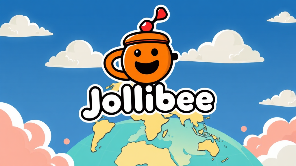 졸리비의 미래: '카페-식사' 포트폴리오 구축과 전망 (cartoon 스타일)