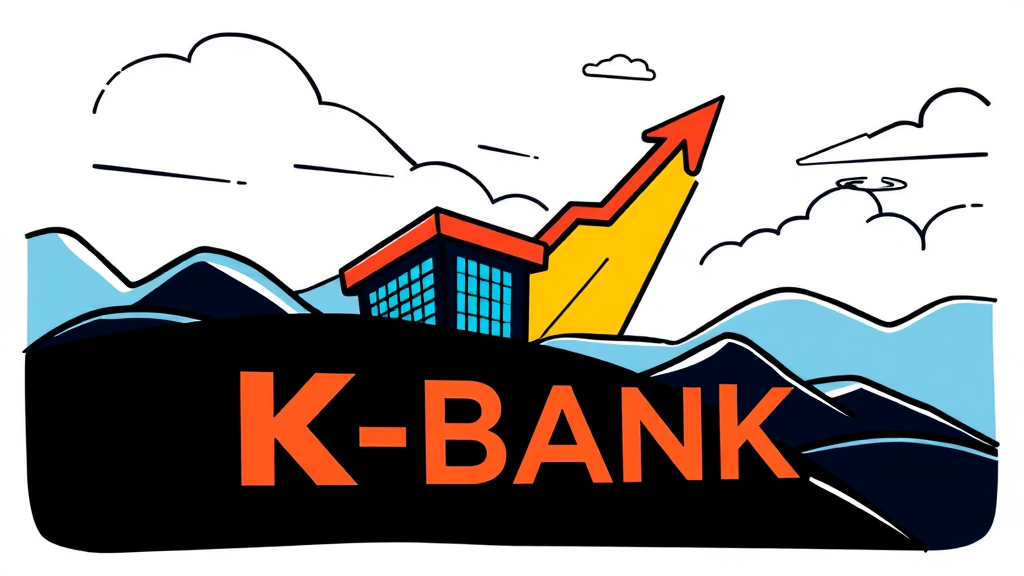 케이뱅크 공모주: 성장 가능성과 자본 확충 (cartoon 스타일)
