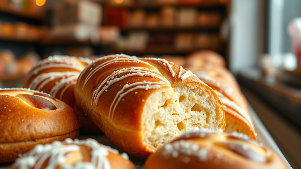 파리바게뜨 외 다른 제과·제빵 업계의 동향 (realistic 스타일)