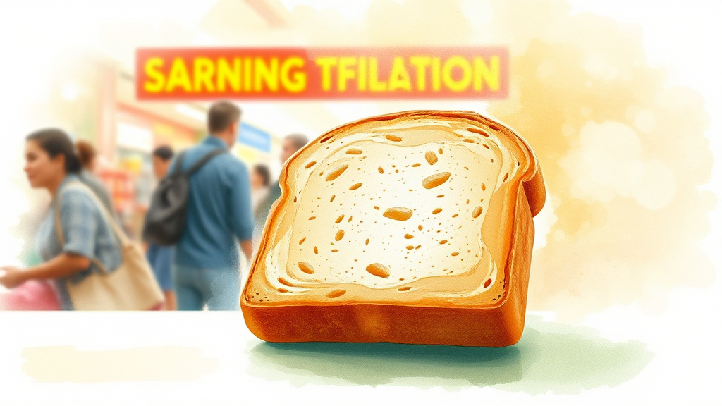 소비자 체감 효과와 슈링크플레이션 우려 (watercolor 스타일)