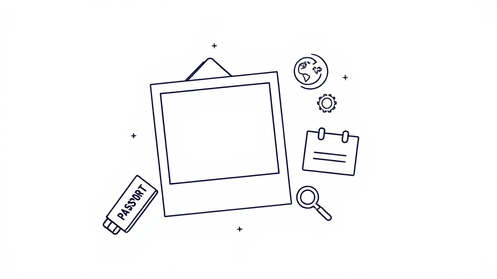 여권 갱신 및 재발급 시 유의사항 (illustration 스타일)