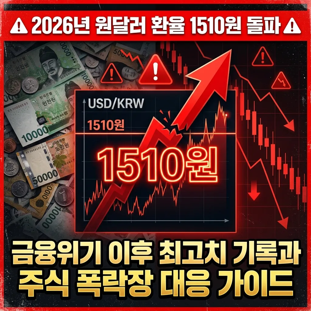 2026년 원·달러 환율 1510원 돌파 썸네일