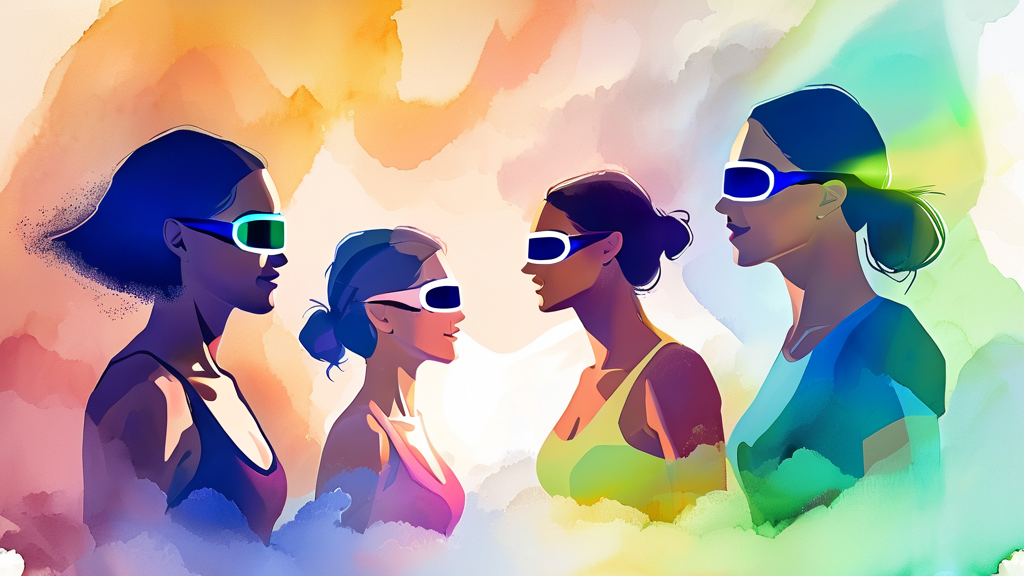 그동안 모두 쉬지 못했던 이유는 무엇인가요? (watercolor 스타일)