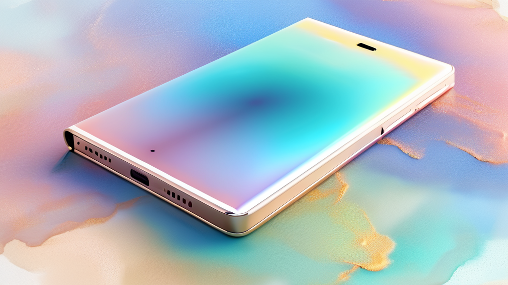 폴더블 아이폰: 애플의 새로운 도전 (watercolor 스타일)