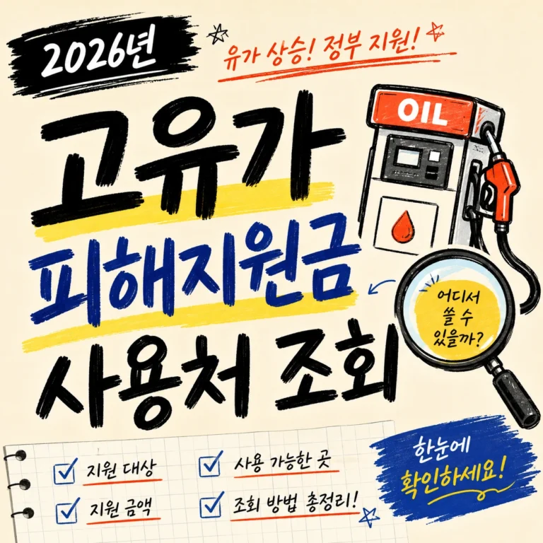 고유가 피해지원금 연매출 30억 미만 사용처 조회 섬네일