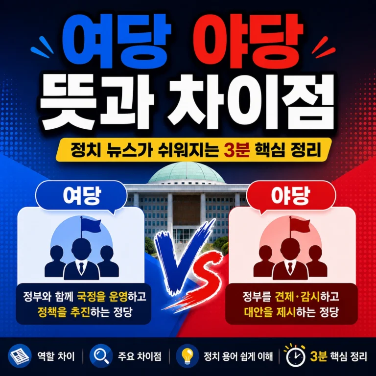 여당 야당 뜻과 차이점 섬네일