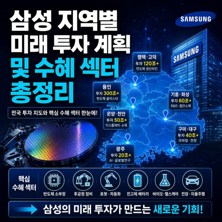 삼성 지역별 미래 산업 투자 섬네일